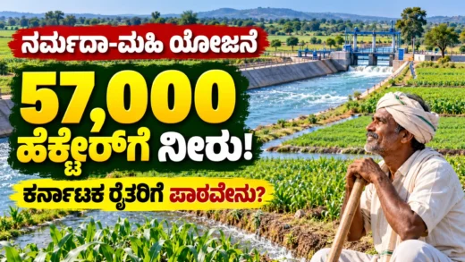 ನರ್ಮದಾ ಮಹಿ ನದಿ ಜೋಡಣೆ ಮತ್ತು ನೀರಾವರಿ ಯೋಜನೆ ಕುರಿತ ವಿವರಣಾತ್ಮಕ ಚಿತ್ರ
