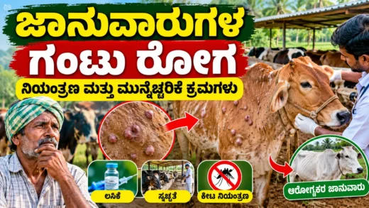 ಮಳೆಗಾಲದಲ್ಲಿ ಹಸುಗಳ ರೋಗನಿರೋಧಕ ಆರೈಕೆ ಮತ್ತು ಜಾನುವಾರು ಆರೋಗ್ಯ ರಕ್ಷಣೆ ಮಾಹಿತಿ ಚಿತ್ರ