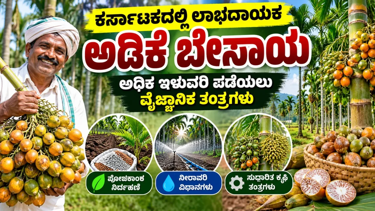 ಕರ್ನಾಟಕದ ಅಡಿಕೆ ಬೇಸಾಯ ಮತ್ತು ಅಡಿಕೆ ತೋಟ ನಿರ್ವಹಣೆ ಕುರಿತ ಕೃಷಿ ಮಾಹಿತಿ ಚಿತ್ರ