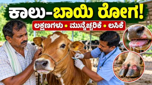 ಹಸುಗಳ ಕಾಲುಬಾಯಿ ರೋಗದ ಅರಿವು ಮತ್ತು ಪಶುವೈದ್ಯಕೀಯ ಲಸಿಕಾ ಮಾಹಿತಿ ಚಿತ್ರ