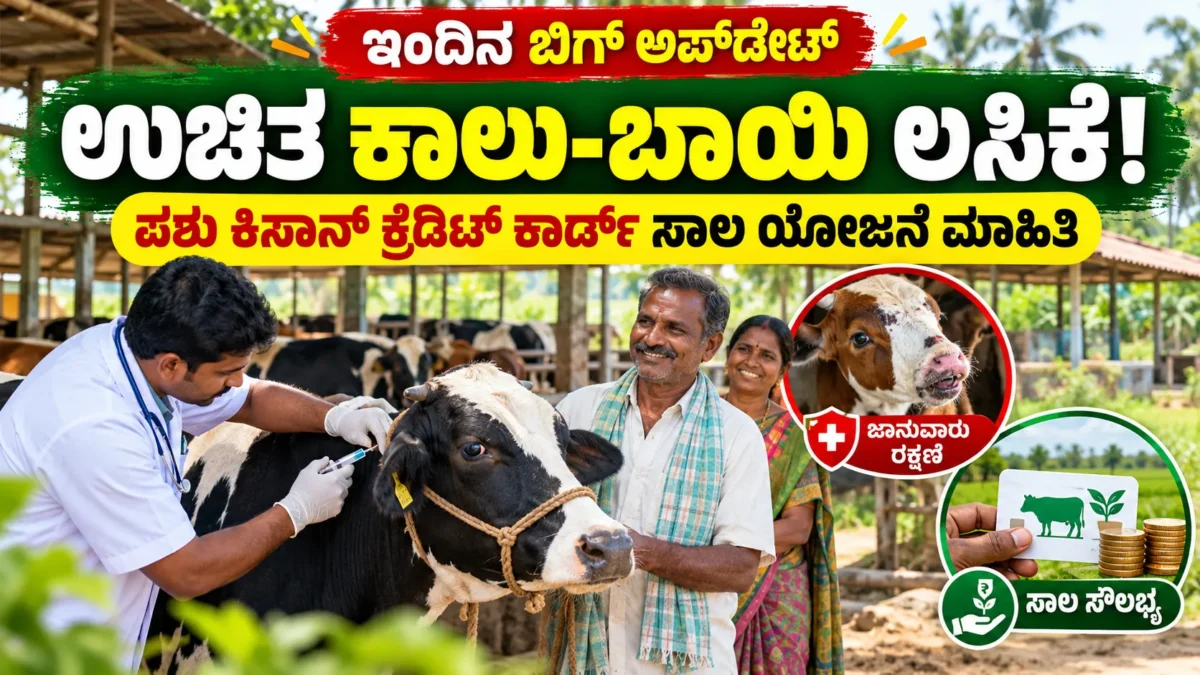 ಪಶುವೈದ್ಯರಿಂದ ಜಾನುವಾರಿಗೆ ಲಸಿಕೆ ನೀಡುವಿಕೆ ಮತ್ತು ರೈತರಿಗೆ ಪಶುಸಂಗೋಪನೆ ನೆರವು ಕುರಿತ ಚಿತ್ರ
