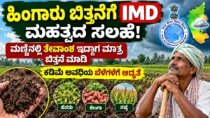 ಹಿಂಗಾರು ಬಿತ್ತನೆಗೆ IMD ಮಹತ್ವದ ಸಲಹೆ! ಮಣ್ಣಿನಲ್ಲಿ ತೇವಾಂಶ ಇದ್ದಾಗ ಮಾತ್ರ ಬಿತ್ತನೆ ಮಾಡಿ, ಕಡಿಮೆ ಅವಧಿಯ ಬೆಳೆಗಳಿಗೆ ಆದ್ಯತೆ