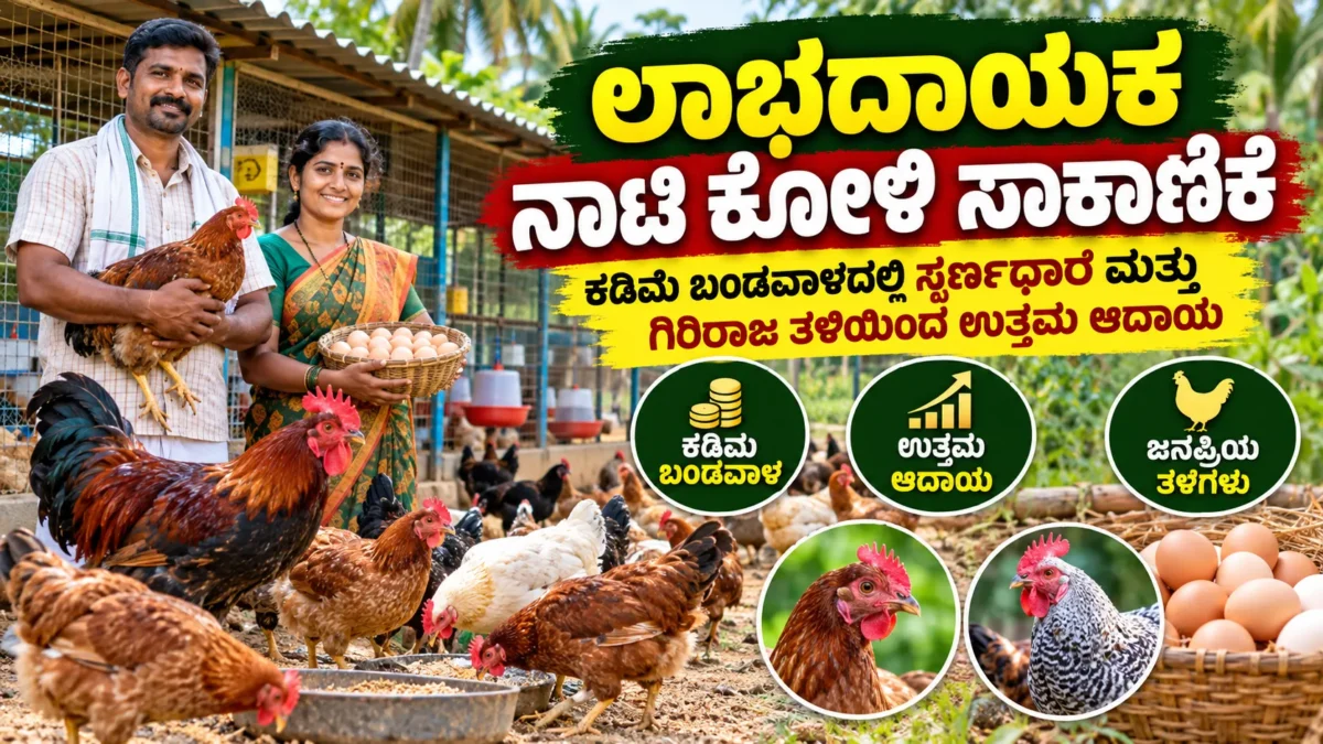 ನಾಟಿ ಕೋಳಿ ಸಾಕಾಣಿಕೆ ಮತ್ತು ಗಿರಿರಾಜ ಸ್ವರ್ಣಧಾರ ತಳಿಗಳ ಕುರಿತ ಕನ್ನಡ ಮಾಹಿತಿ ಚಿತ್ರ