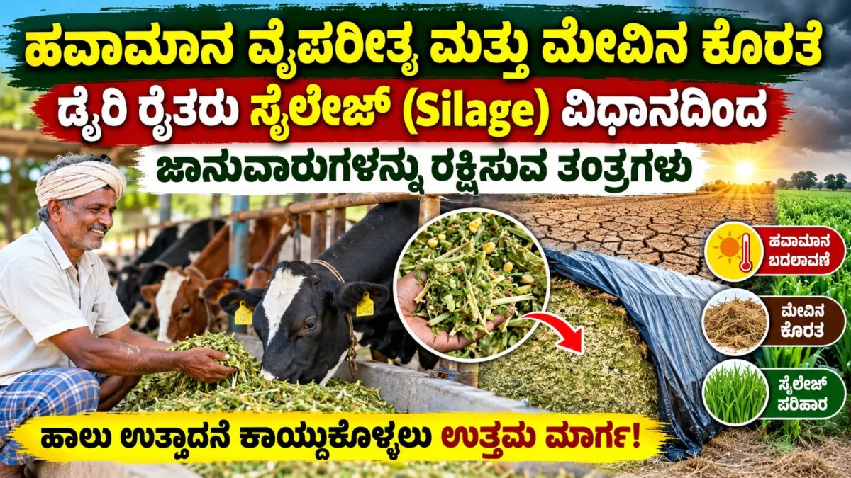 ಹೈನುಗಾರರಿಗೆ ಸೈಲೇಜ್ ತಯಾರಿಕೆ ಮತ್ತು ಹಸಿರು ಮೇವು ಸಂರಕ್ಷಣೆ ಕುರಿತ ಮಾಹಿತಿ ಚಿತ್ರ