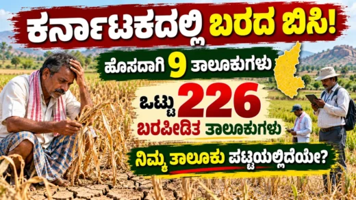 ಕರ್ನಾಟಕದಲ್ಲಿ 226 ಬರಪೀಡಿತ ತಾಲೂಕುಗಳ ಕುರಿತ ಬರ ಪರಿಸ್ಥಿತಿ ಸುದ್ದಿ ಚಿತ್ರ