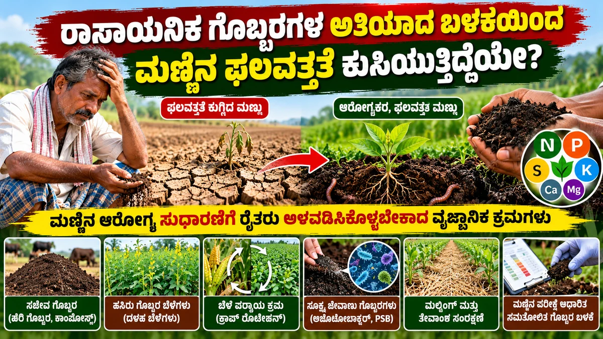 ಮಣ್ಣಿನ ಫಲವತ್ತತೆ, ಮಣ್ಣು ಪರೀಕ್ಷೆ ಮತ್ತು ಗೊಬ್ಬರ ನಿರ್ವಹಣೆ ಕುರಿತು ಕೃಷಿ ಚಿತ್ರ