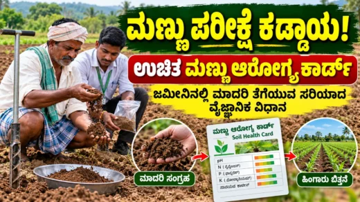 ಮಣ್ಣು ಪರೀಕ್ಷೆ ಮತ್ತು ಮಣ್ಣು ಆರೋಗ್ಯ ಕಾರ್ಡ್ ಮಾಹಿತಿ ಕುರಿತ ಚಿತ್ರ